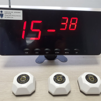 Bộ chuông gọi phục vụ không dây Quickbell S101 + 5 nút chuông C100 cho nhà hàng, quán cà phê...