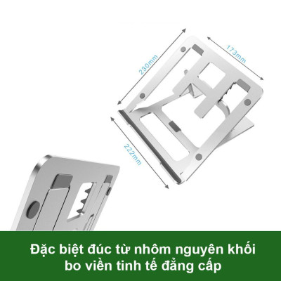 Đế Tản Nhiệt Máy Tính Laptop PIX-LINK X5P Bằng Hợp Kim Nhôm, Điều Chỉnh 5 Cấp Độ - Hàng Chính Hãng