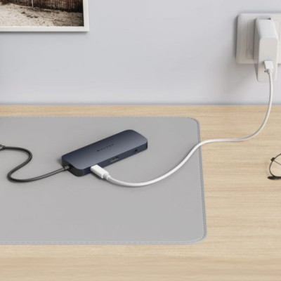 HUB chuyển đổi HyperDrive Next 10 in 1 Port USB-C Hub - Truyền tải dữ liệu nhanh, sạc công suất cao 140W,  HD4005GL - Hàng Chính Hãng