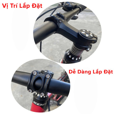 Ghi Đông Tay Lái Xe Đạp Thể Thao Địa Hình Hợp Kim Nhôm Thép Cao Cấp Loại Thẳng Cong Siêu Bền - Chính hãng dododios