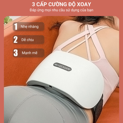 Máy Massage Bụng TQ-109, Máy tan  Mỡ Bụng, Đai Massage tan Mỡ Bụng Tích Hợp Xoay Đá Nóng Kết hợp Làm Nóng Hồng Ngoại