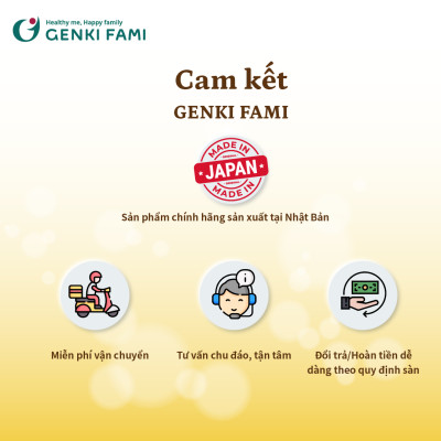 Viên Uống Bổ Não, Phòng Ngừa Đột Quỵ, Giúp Ngủ Ngon Nattokinase 3000FU Natto Ichou Genki Fami Nhật Bản Hộp 90 Viên