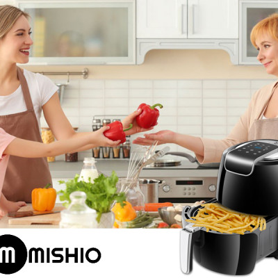 Nồi chiên không dầu điện tử Mishio MK165 5.5L - Hàng chính hãng