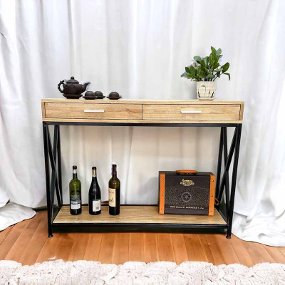 Bàn console XAPO khung sắt mặt gỗ Juno sofa CSTCT048 nhiều màu lựa chọn