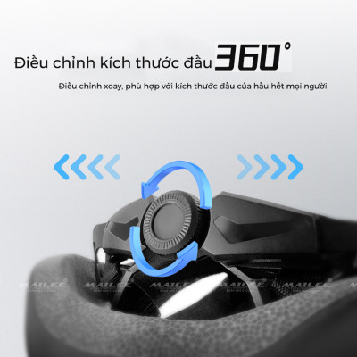 Mũ Bảo Hiểm Đạp Xe CYCLAMI HX-06K PRO với Kính Gió Từ Tính Nhựa ABS/PC cao cấp, lót EPS chống va đập, kính gió từ tính - Mai Lee