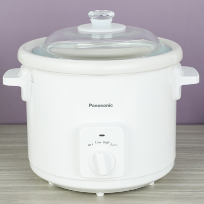 Nồi Nấu Chậm Ninh Hầm Đa Năng Panasonic NF-N31AWRA - Dung tích 3L - Lòng nồi sứ cao cấp - Mâm nhiệt đa chiều - Hàng chính hãng - Bảo hành chính hãng 12 tháng