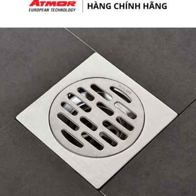 Phễu Thoát Sàn Ban Công Inox Cao Cấp ATMOR – 8049 (HÀNG CHÍNH HÃNG)