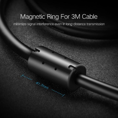 Ugreen UG10354US132TK 0.5M màu Đen Cáp sạc truyền dữ liệu USB 2.0 sang MINI USB đầu mạ vàng - HÀNG CHÍNH HÃNG