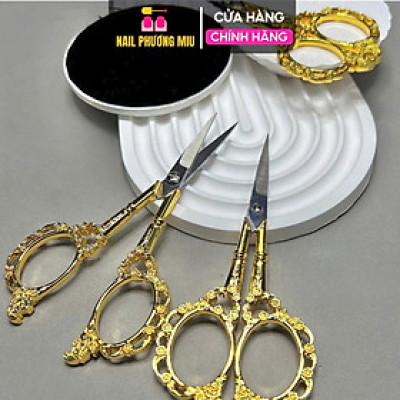 Kéo Hoàng Cung Cắt Móng Giả, Cắt Form Bằng Thép Không Gỉ, Sang Trọng, Lưỡi Cắt Sắc Làm Nail, Dễ Sử Dụng Nail Phương Miu Nữ Women