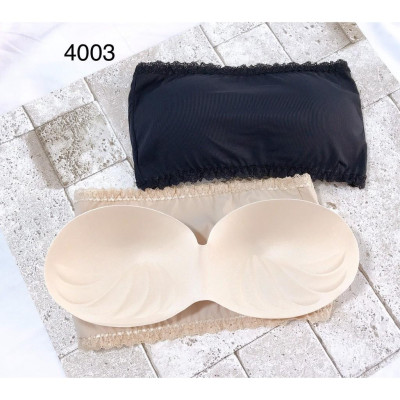 Áo Lót Nữ Bra Ống Su Gân Viền Ren Cài Sau 4003 – Seamless, Co Giãn 4 Chiều