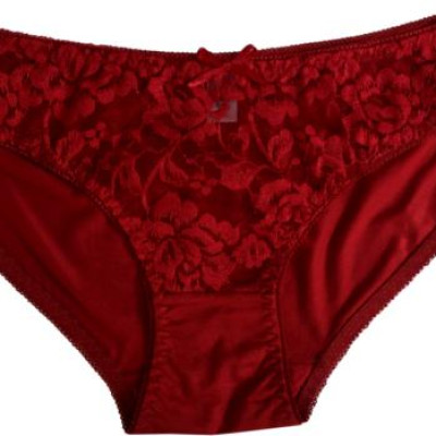 Combo 4 quần lót cotton ren giữa ZUEN THQ114 (Đen + Tím + Da + Đỏ)