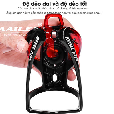 Giá Đỡ Bình Nước Xe Đạp Nhựa PC Mai Lee SZB-01, Dành Cho Xe Đạp Địa Hình và Đường Trường, Tích Hợp Chỗ Gắn định vị