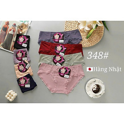 Combo 5 Quần Lót Nữ Thun Lạnh Phối Ren 348 – Hàng Nhật Cao Cấp