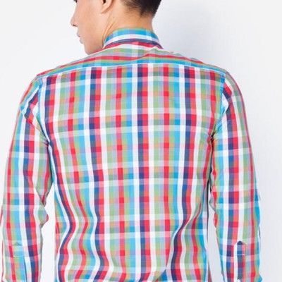 Áo Sơ Mi Nam Tay Dài Aligro Sọc Đỏ ALGS061