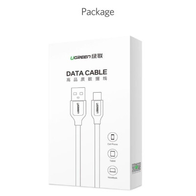 Ugreen UG50379US271TK 0.25M màu Đen Cáp sạc truyền dữ liệu USB 2.0 sang MICRO USB 4A võ hợp kim kẽm - HÀNG CHÍNH HÃNG