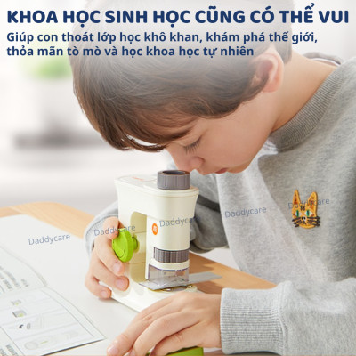 Kính hiển vi mini bỏ túi Mideer Exploring With Microscope, đồ chơi khoa học cho bé 7,8,9,10 tuổi