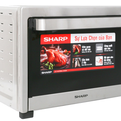 Lò nướng Sharp EO-A384RCSV-ST 38 lít, Công suất 1800W - Hàng chính hãng