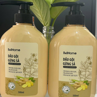 Dầu Gội Gừng  Công nghệ sinh học Kích Mọc Tóc Bell Home 500ml