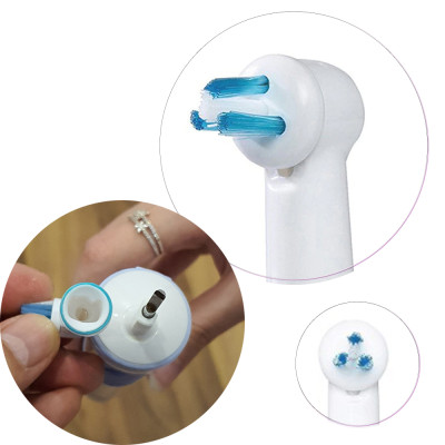 Cho máy Oral B, răng niềng, Set bộ 4 đầu bàn chải đánh răng điện New IP-17A cho răng niềng Minh House-Hàng chính hãng