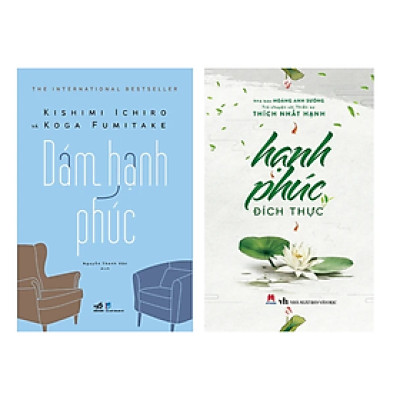 Combo 2Q Sách Tư Duy - Kĩ Năng Sống :  Dám Hạnh Phúc + Hạnh Phúc Đích Thực - Thiền Sư Thích Nhất Hạnh