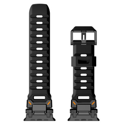 Dây Silicone Đầu Nối Kim Loại Explorer cho Apple Watch Ultra 1/2 & Apple Watch Series 4/5/6/7/8/9/SE/10 Size 44/45/46/49mm - Hàng Chính Hãng