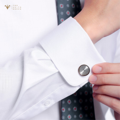 [MUA SƠ MI TẶNG CUFFLINK] ÁO SƠ MI TRẮNG, CỔ TAY ÁO CUFFLINKS, CHẤT LIỆU BAMBOO CAO CẤP, THƯƠNG HIỆU THE SUITS HOUSE
