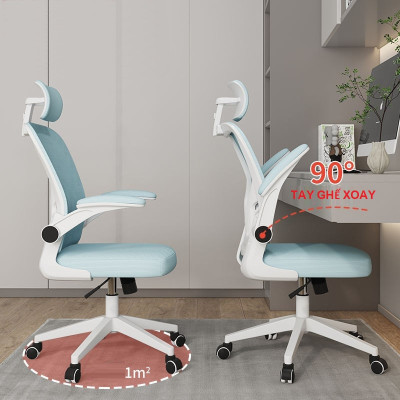 Mesh Ergonomic Executive office chairs with headrest. Ghế lưới văn phòng điều hành Ergonomic với tựa đầu.