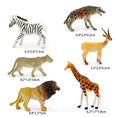 Bộ 24 đồ chơi Thú Rừng Châu Phi đặc nguyên khối thế giới động vật Animal World vua sư tử cho bé