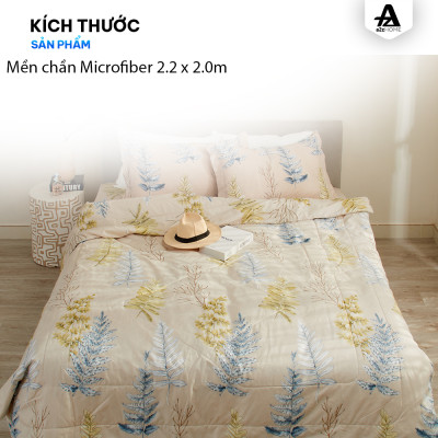 Mền Chần  Microfiber - Lông Vũ Nhân Tạo Mềm Mại Mirco Silk Cao Cấp Fern Trees A2Z Home