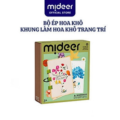 Bộ ép hoa khô, khung làm hoa khô trang trí dụng cụ handmade Mideer Nature Art Discovery Collection