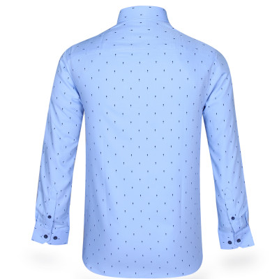 Áo sơ mi nam tay dài form suông Khatoco A1MD498T1-CNIN207-2411-D