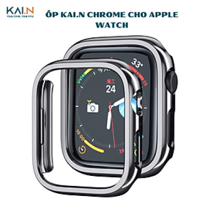 Ốp Case Siêu Mỏng Mạ Tĩnh Điện Dành Cho Apple Watch Ultra 2/ Ultra/ 4/5/6/7/8/9/10/ SE, Kai.N Chrome- Hàng chính hãng