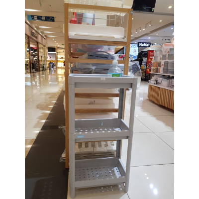 Kệ nhà tắm 5 tầng đa năng cao cấp INOCHI xuất nhật kích thước 37*23*130cm nhựa nguyên sinh cao cấp màu trắng hiện đại