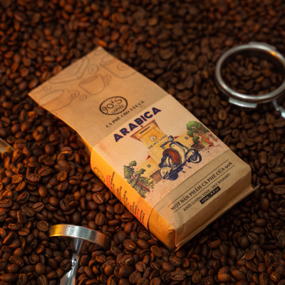 Cà Phê Hạt Arabica Rang Mộc Nguyên Chất - 90S Coffee Vietnam - 100% Cà Phê Sạch Cao Cấp