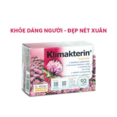 Viên Nội Tiết Tố Nữ Klimakterin - Estrogen Thảo Dược - Cân Bằng Nội Tiết Tố Nữ - Chậm Quá Trình Lão Hóa, Mãn Kinh - Dr. Muller Từ Cộng Hòa Séc