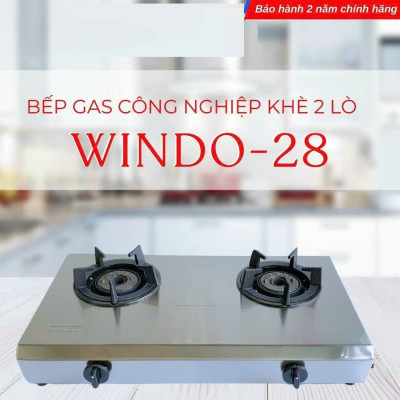 Bếp Khè Đôi WINDO 2 Lò bán Công Nghiệp Áp Cao - Hàng Chính Hãng