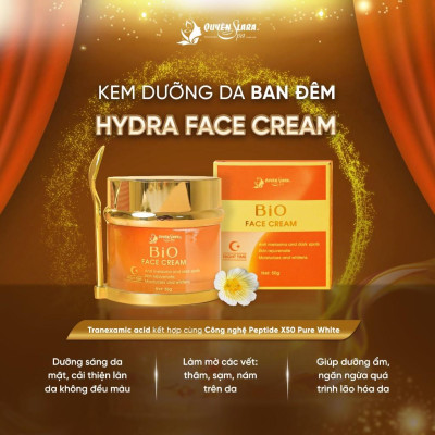 Kem Dưỡng Da Ban Đêm BIO FACE CREAM 50g, Cấp Ẩm & Phục Hồi Chuyên Sâu, Giúp Da Trắng Sáng, Mịn Màng