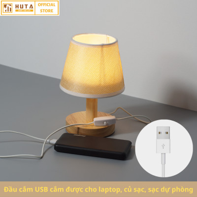 Đèn Ngủ HUTA Light For Life G9 Mini Phong Cách Vintage, Đầu Cắm USB, Decor Trang Trí Phòng Ngủ, Đầu Giường, Dải Led Ánh Sáng Vàng