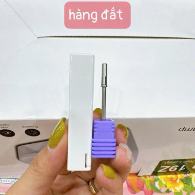 Lõi Lắp Đầu Mài Nhám Mini Cao Cấp Làm Nail, Thép Sáng Bóng, Lắp Vừa Chuẩn Lõi Đầu Tím Timi 120,240, Mài Êm Không Tuột, Dễ Tháo Lắp Làm Nail Phương Miu