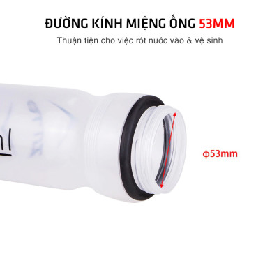 Chai Nước Xe Đạp 650ml YQ650 Chất Liệu Nhựa PP An Toàn Dễ Dàng Vệ Sinh (không kèm giá đỡ bình nước xe đạp) MaiLee