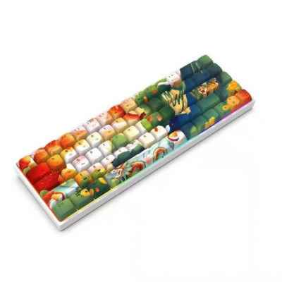 Bộ Keycap Rồng – Hổ Jungle Layout 68 nút - Hàng Chính Hãng 