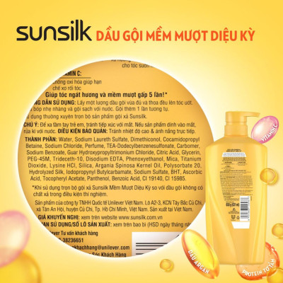 Dầu gội Sunsilk Mềm Mượt Diệu Kỳ 900g
