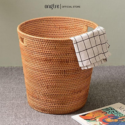 Giỏ mây guột ONGTRE đựng đồ dùng,quần áo, decor cho gia đình, Khách sạn, Resost