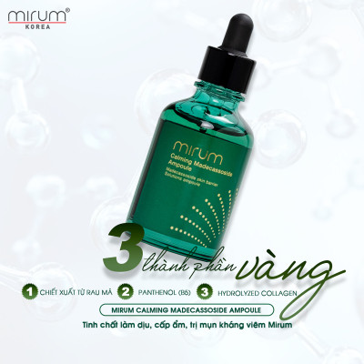 Tinh chất phục hồi da chuyên sâu, cấp ẩm Mirum 50ml - Mirum Calming Madecassoside Ampoule
