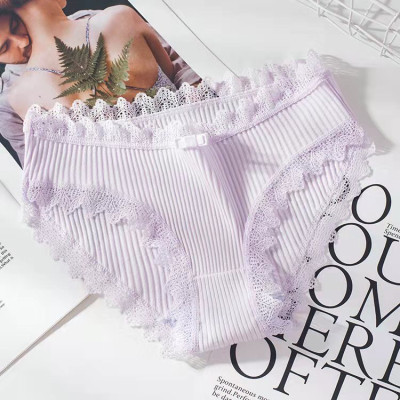 Combo 5 quần lót nữ gân tăm cao cấp phong cách Hàn Quốc (freesize 40-55kg) - N05