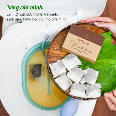 Combo kem sữa nghệ toàn thân và thảo mộc vệ sinh cho mẹ Wonmom