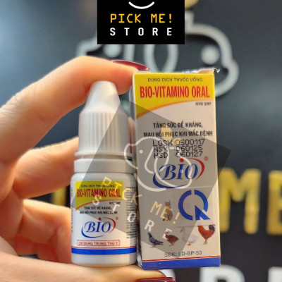 Bio Vitamino Oral Bổ Sung Vitamin Giúp Tăng Đề Kháng, Mau Hồi Phục cho Chó Mèo, Gia cầm ,Chim cảnh