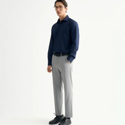 Áo sơ mi tay dài nam màu Xanh đen Form Fitted - ROUTINE 10F24SHL070 | ROUTINE CÀ MAU