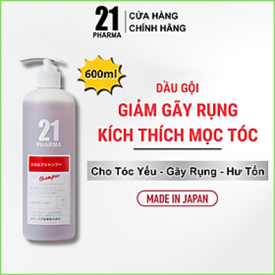 Combo Dầu Gội + Dâu Xả Giảm Rụng Tóc Kích Thích Mọc Tóc Chuyên Sâu Pharma 21 Nhật Bản - Chai 600ml