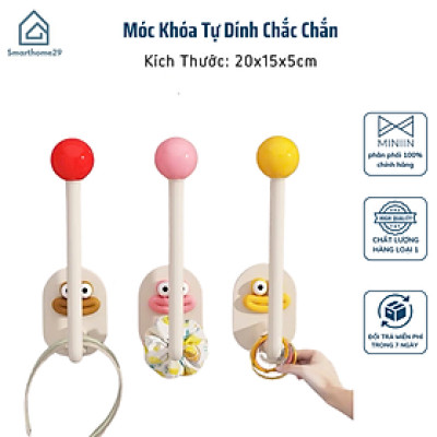 Set 10 Móc Treo Tường Phòng Tắm Dopamine Quái Vật Miệng Lớn - Móc Treo Mũ Tự Dính, Trang Trí Phòng - HÀNG CHÍNH HÃNG MINIIN